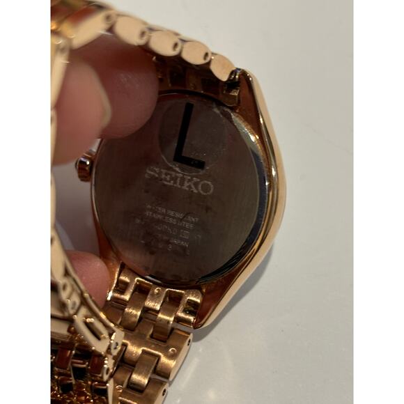 Seiko Women's Rose Gold-Tone Stainless Steel Bracelet Watch - Picture 3 of 4